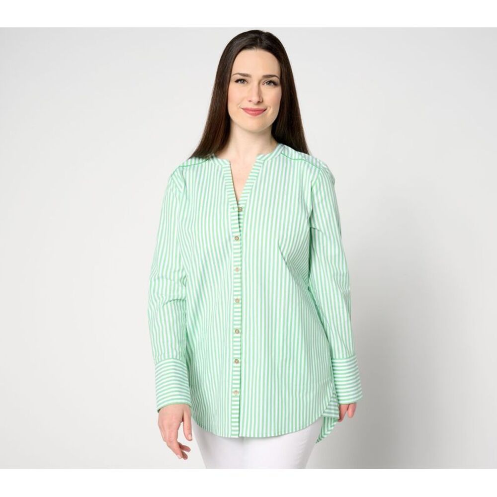 Isaac Mizrahi Live! Women's Top Petite PM Make Your Selection: DarkGreen A647670